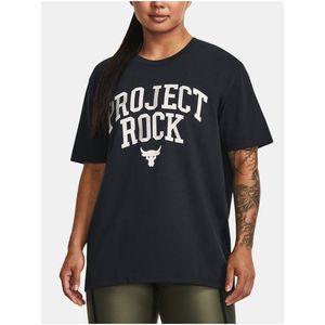 Černé dámské tričko Under Armour Project Rock Hwt Campus obraz