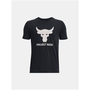 Černé klučičí tričko Under Armour Project Rock Brahma Bull obraz