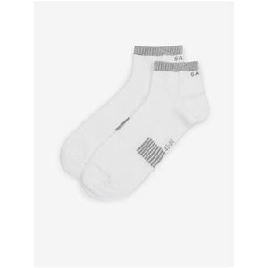 Šedo-bílé pánské ponožky SAM 73 Napier obraz