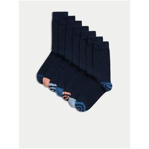 Sada sedmi párů pánských ponožek Cool & Fresh™ v tmavě modré barvě Marks & Spencer obraz