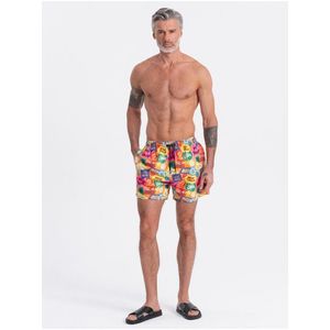 Barevné pánské plavecké šortky s nápisy Ombre Clothing V14 OM-SRBS-0125 obraz