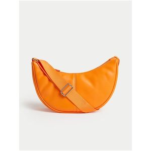 Oranžová dámská kabelka přes rameno Marks & Spencer obraz