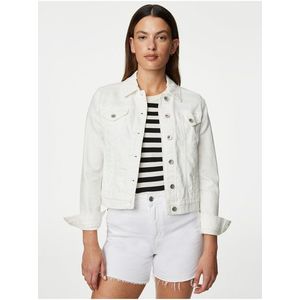 Bílá dámská džínová bunda Marks & Spencer obraz