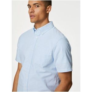Modrá pánská košile Marks & Spencer obraz