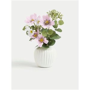 Květinové aranžmá z umělých květin v keramickém květináči Marks & Spencer obraz