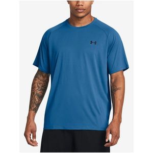 Modré pánské tričko Under Armour UA Tech 2.0 SS Tee-BLU obraz