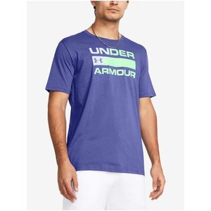 Fialové pánské tričko Under Armour UA TEAM ISSUE WORDMARK SS-PPL obraz