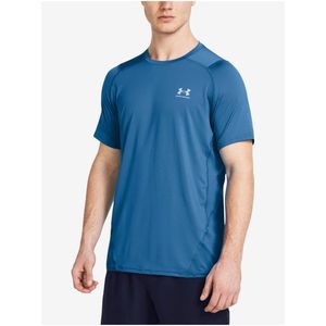 Modré pánské sportovní tričko Under Armour Nov Fitted SS obraz