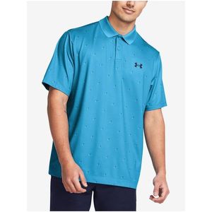 Modré pánské sportovní polo tričko Under Armour UA Perf 3.0 Printed Polo obraz