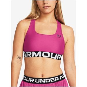 Růžová dámská sportovní podprsenka Under Armour UA HG Authentics Mid Branded obraz