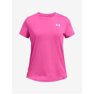 Tmavě růžové holčičí sportovní tričko Under Armour Knockout Tee obraz