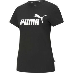 Puma ESSENTIALS LOGO TEE Dámské triko, černá, velikost obraz