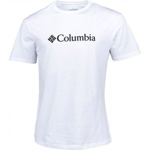 Columbia BASIC LOGO SHORT SLEEVE Pánské triko, bílá, velikost obraz