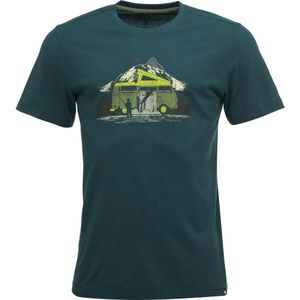 Smartwool RIVER VAN GRAPHIC SS TEE Pánské triko, tmavě zelená, velikost obraz