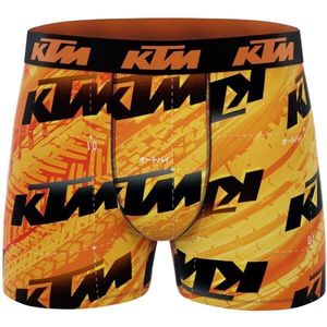 KTM FIRE Pánské boxerky, oranžová, velikost obraz