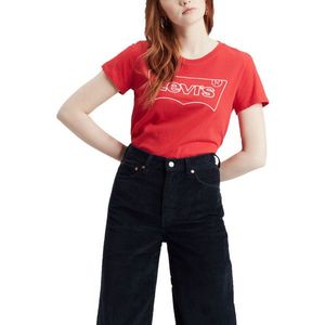 Levi's® THE PERFECT TEE HSMK OUTLINE Dámské tričko, červená, velikost obraz
