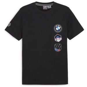 Puma BMW M MOTORSPORT GARAGE CREWGRAPHIC TEE Pánské triko, černá, velikost obraz