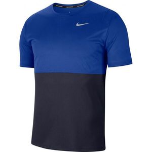 Nike BREATHE Pánské běžecké tričko, modrá, velikost obraz