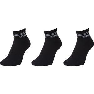 Wilson 3PP MENS QUARTER Pánské ponožky, černá, velikost obraz
