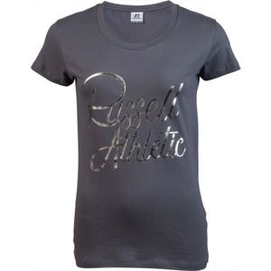 Russell Athletic STRIP S/S CREWNECK TEE SHIRT Dámské tričko, šedá, velikost obraz