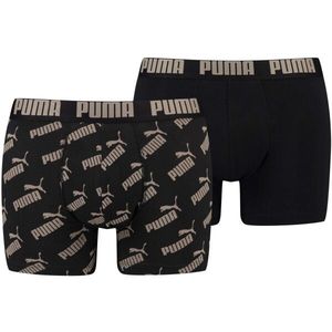 Puma MEN AOP BOXER 2P Pánské boxerky, černá, velikost obraz