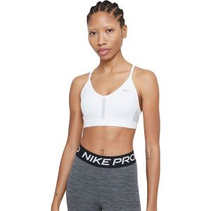 Nike DRI-FIT INDY Dámská sportovní podprsenka, bílá, velikost obraz