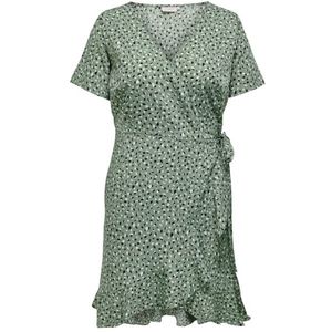 ONLY CARMAKOMA Dámské šaty CARLIVIA Regular Fit 15252210 Hedge Green XXL obraz