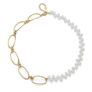 Oliver Weber Výrazný pozlacený náhrdelník s perlami Izanagi Silky Pearls 12315G obraz