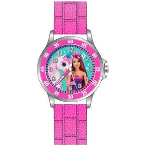 Disney Time Teacher Dětské hodinky Barbie a jednorožec BDT9001 obraz