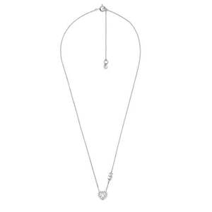 Michael Kors Něžný stříbrný náhrdelník se zirkony Pavé Heart MKC1520AN040 obraz