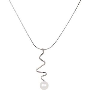 JwL Luxury Pearls Stříbrný náhrdelník s pravou perlou JL0449 (řetízek, přívěsek) obraz