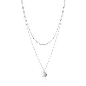 Beneto Stylový dvojitý stříbrný náhrdelník AGS1518/55 obraz