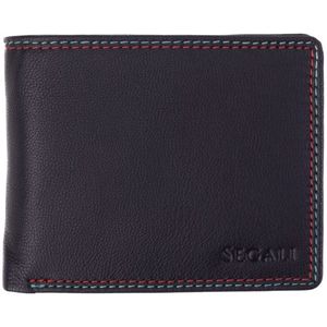 SEGALI Pánská kožená peněženka 1057 black obraz