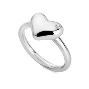 Hot Diamonds Romantický stříbrný prsten s diamantem Desire DR274 50 mm obraz