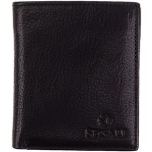 SEGALI Pánská kožená peněženka 1039 black obraz