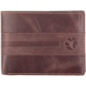 SEGALI Pánská kožená peněženka 966 brown obraz