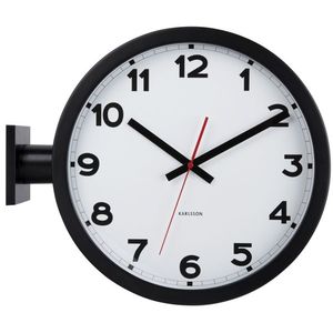 Karlsson Oboustranné nástěnné hodiny KA5966WH obraz
