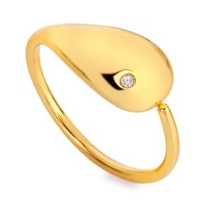 Hot Diamonds Elegantní pozlacený prsten s diamantem Jac Jossa Soul DR282 51 mm obraz