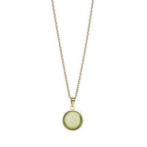 Bering Slušivý pozlacený náhrdelník se zeleným krystalem Artic Symphony 430-255-450 obraz