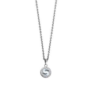 Bering Slušivý ocelový náhrdelník s čirými krystaly Artic Symphony 429-17-450 obraz