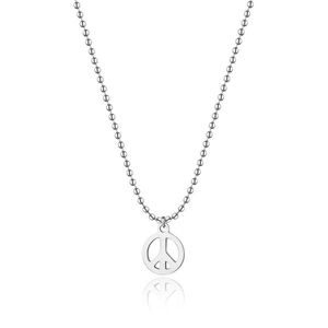S`Agapõ Originální ocelový náhrdelník Peace Smile SSM002 obraz