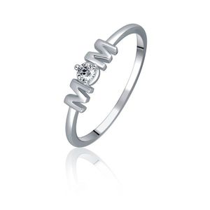 JVD Krásný stříbrný prsten se zirkonem MOM SVLR0984X61BI 54 mm obraz