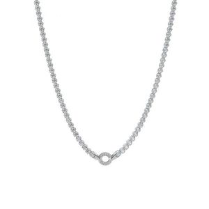 Rosato Třpytivý stříbrný náhrdelník s kroužkem na přívěsky Storie RZC052 obraz