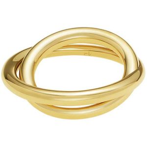 Calvin Klein Pozlacený ocelový prsten Continue KJ0EJR1001 52 mm obraz
