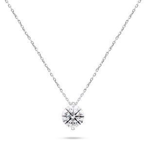 Brilio Silver Blyštivý stříbrný náhrdelník se zirkonem NCL68W obraz