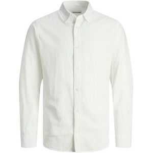 Jack&Jones Pánská košile JJELINEN Slim Fit 12248579 White L obraz