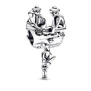 Pandora Hravý stříbrný korálek Zvonilka a pirátská loď Disney 792521C00 obraz