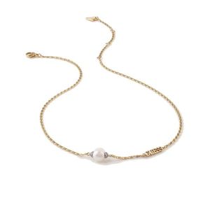 Guess Půvabný pozlacený náhrdelník s perlou Underwater Love JUBN02268JWYGT/U obraz