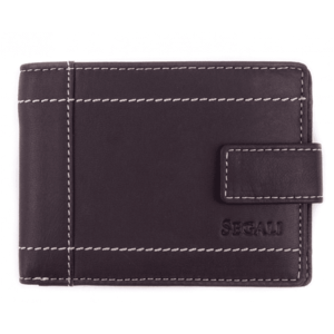 SEGALI Pánská kožená peněženka 7515L brown obraz