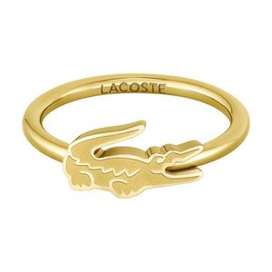 Lacoste Originální pozlacený prsten Crocodile 2040054 56 mm obraz